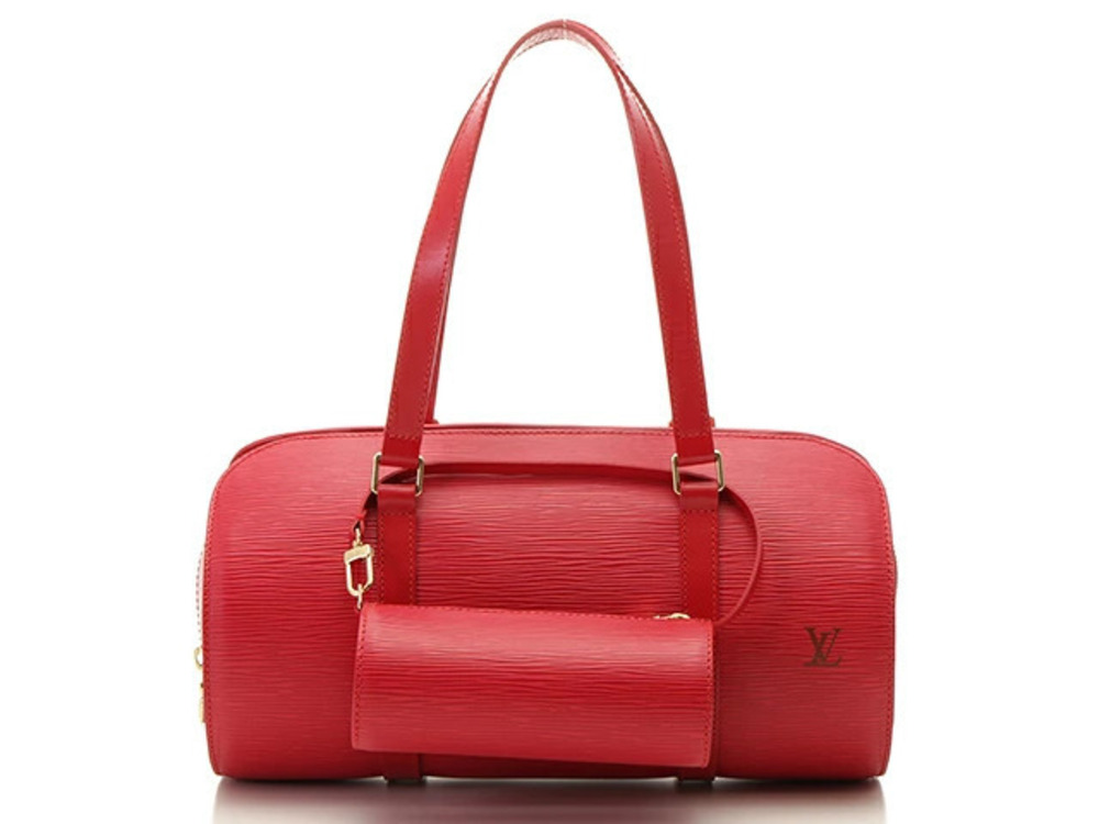 LOUIS VUITTON Soufflot Bag Castilian Red Epi Leather YI